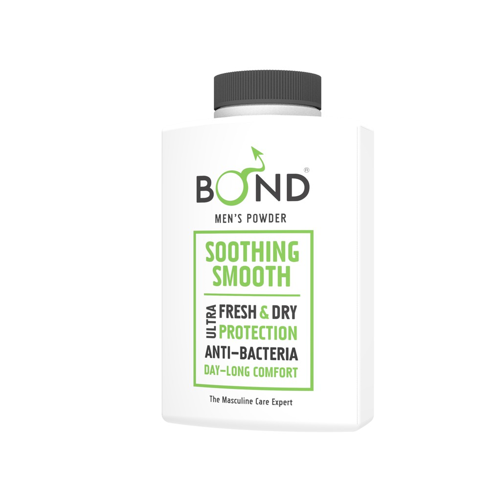 แป้งลดกลิ่นอับสำหรับผู้ชาย Bond Talcum Smooth